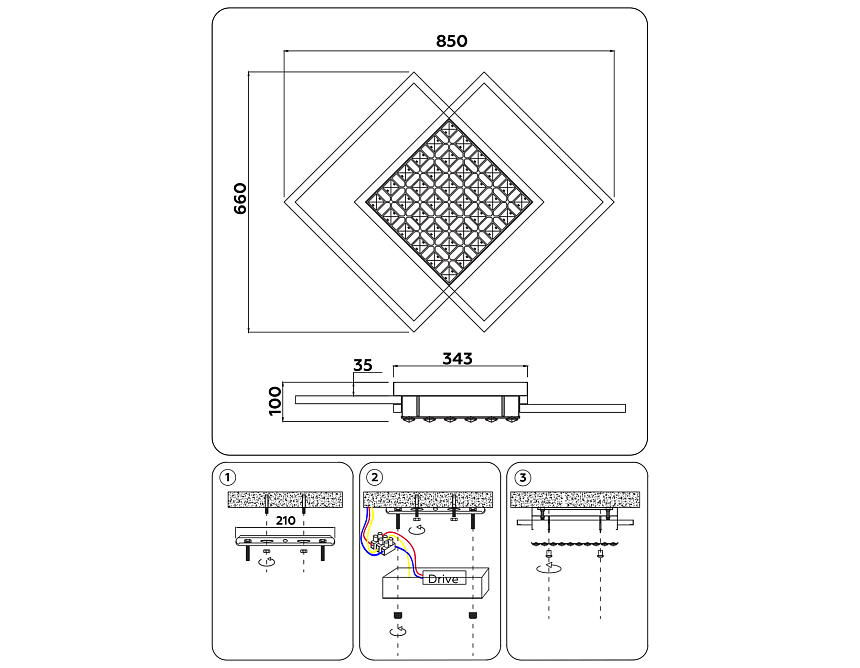 FA112 WH белый 96W 850*660*110 (ПДУ РАДИО 2.4)